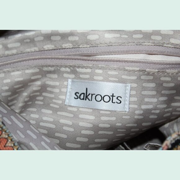 Sakroots Artist Circle Abstract Geometric Multicolor Convertible Backpack - Picture 11 of 14